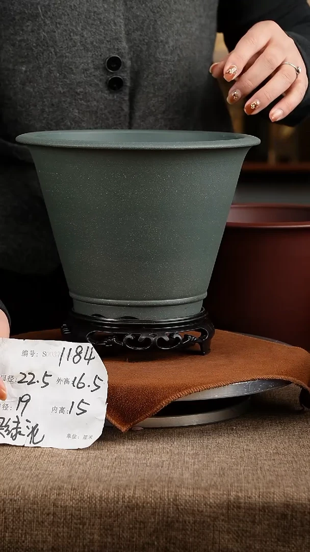 紫砂花盆花卉工艺1184+s