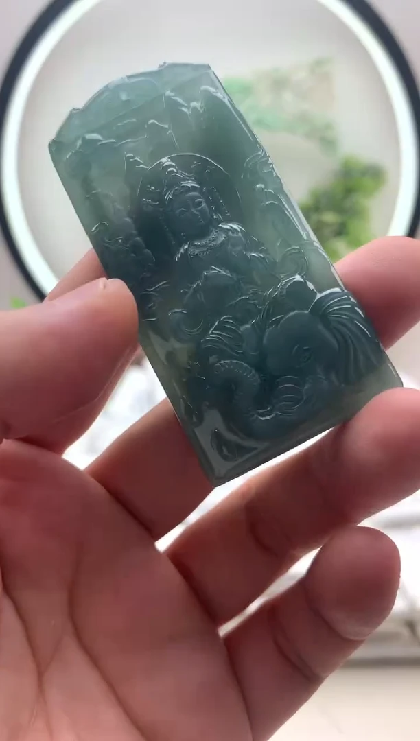 颈饰未镶嵌翡翠普贤