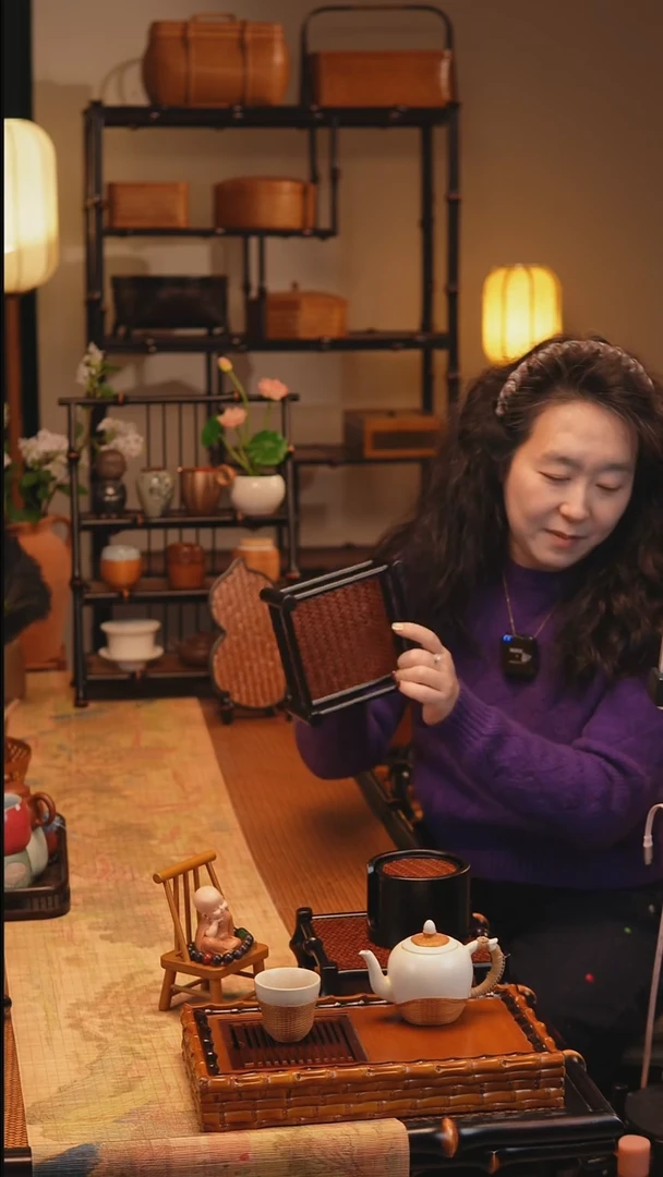 禅意楠竹+竹编席