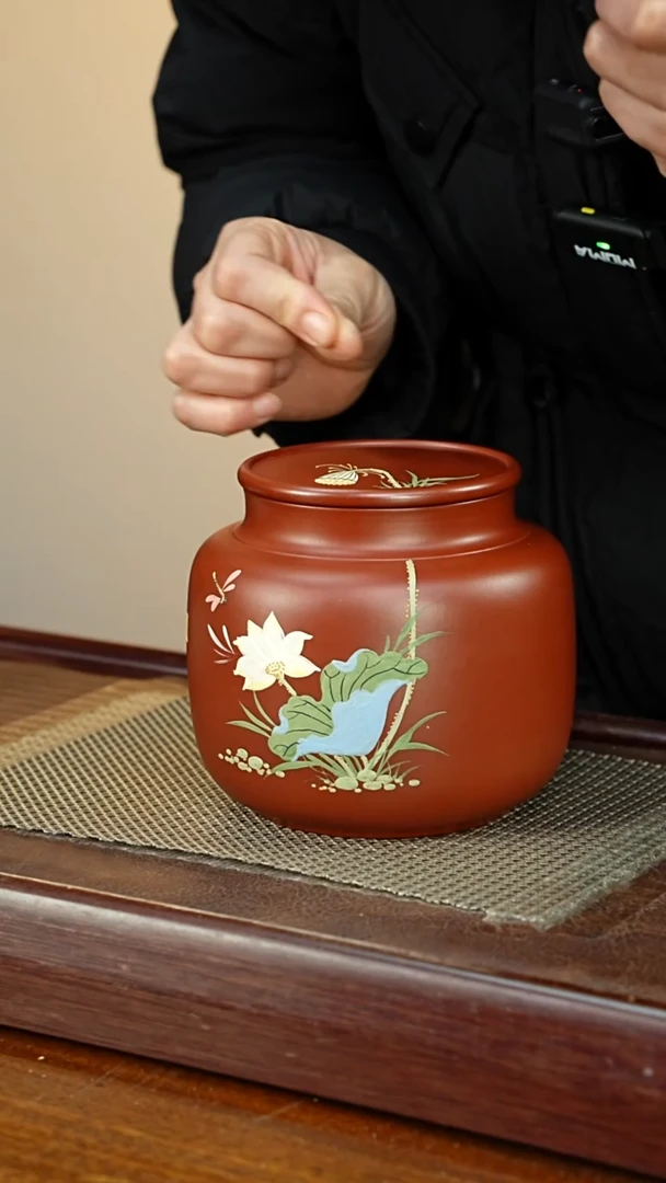 宜兴原矿紫砂茶叶罐