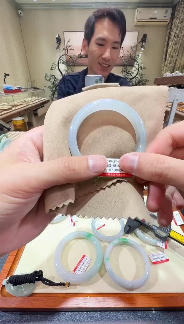 纯天然缅甸A货翡翠手镯55-56mm-1-99号