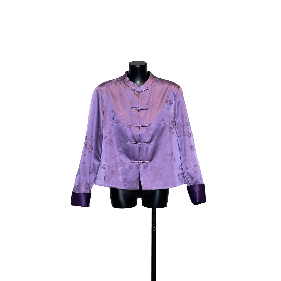 「利琪高订」新中式国风新中式气质轻奢夹棉加厚秋冬保暖外套A7061