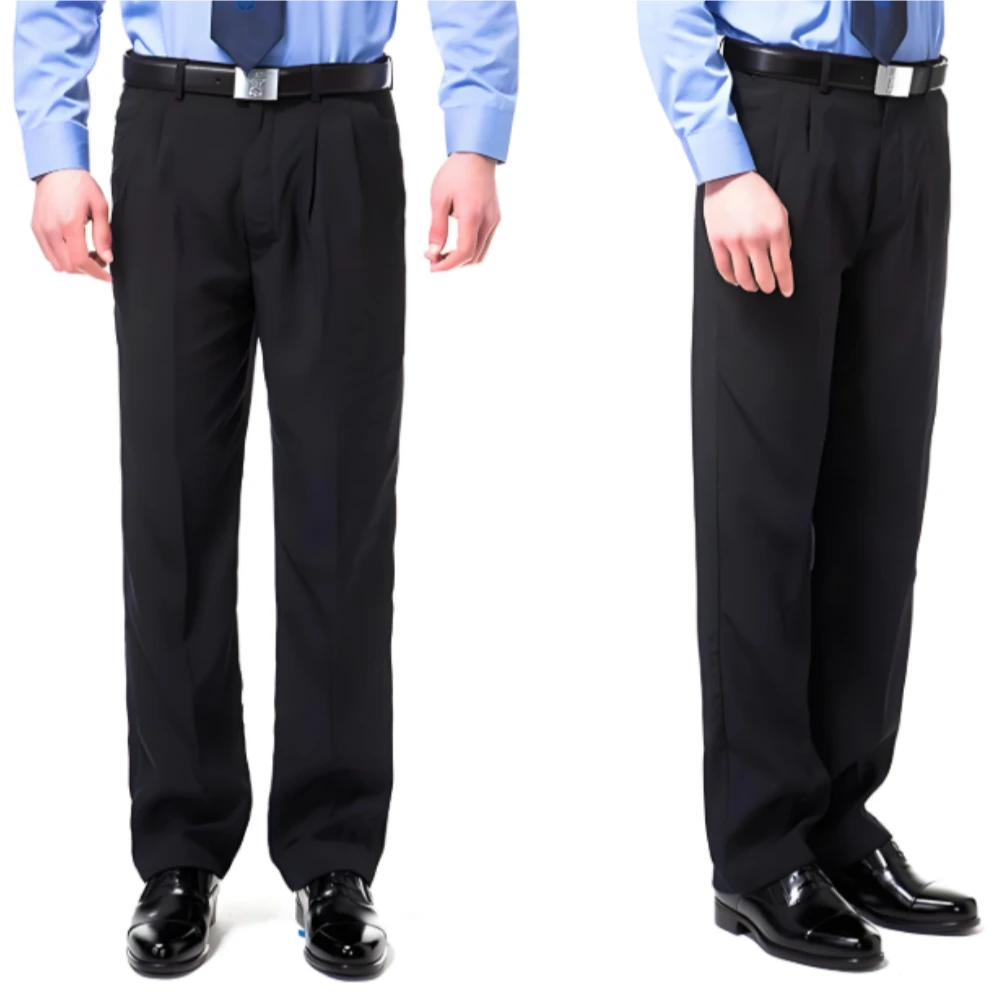 保安春秋通勤裤调节腰围男士直筒户外