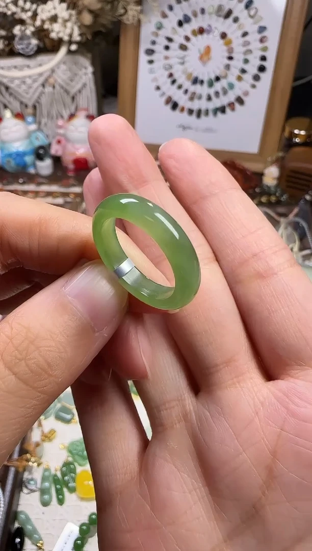 未镶嵌和田玉挂件戒圈15