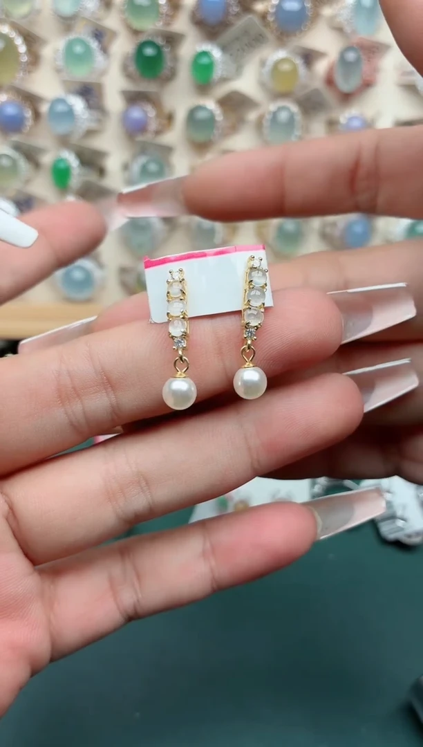 银S925镶嵌戒指翡翠.
