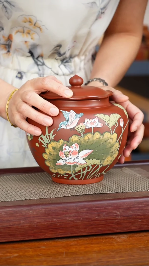 宜兴原矿紫砂茶叶罐
