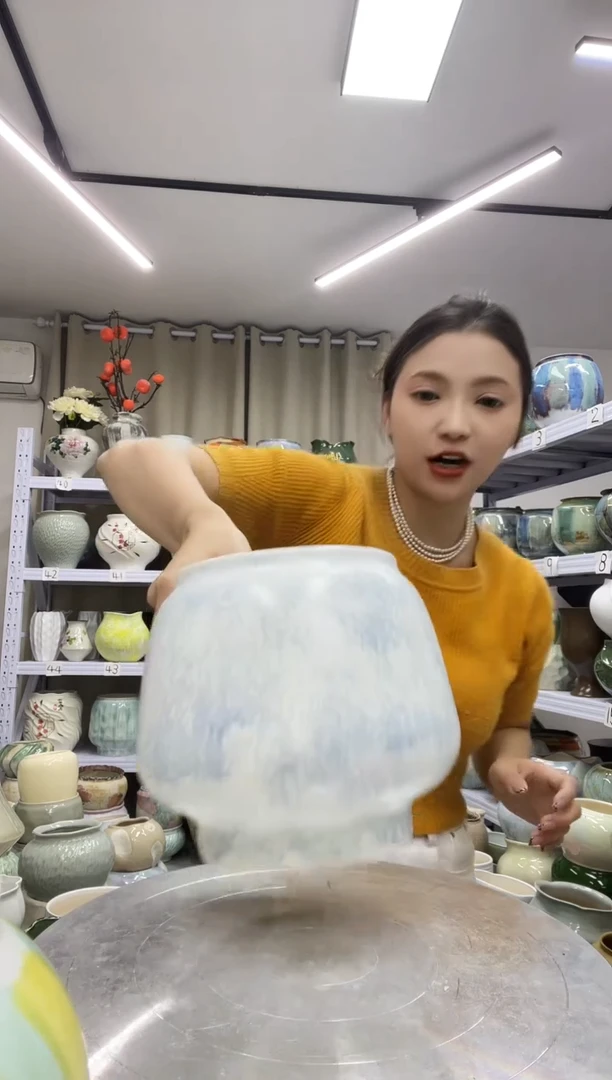 【10.8号】陶瓷花盆直播链接  高：     口：