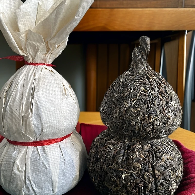 福禄（昔归古树）2024年古树头春500克手工葫芦茶