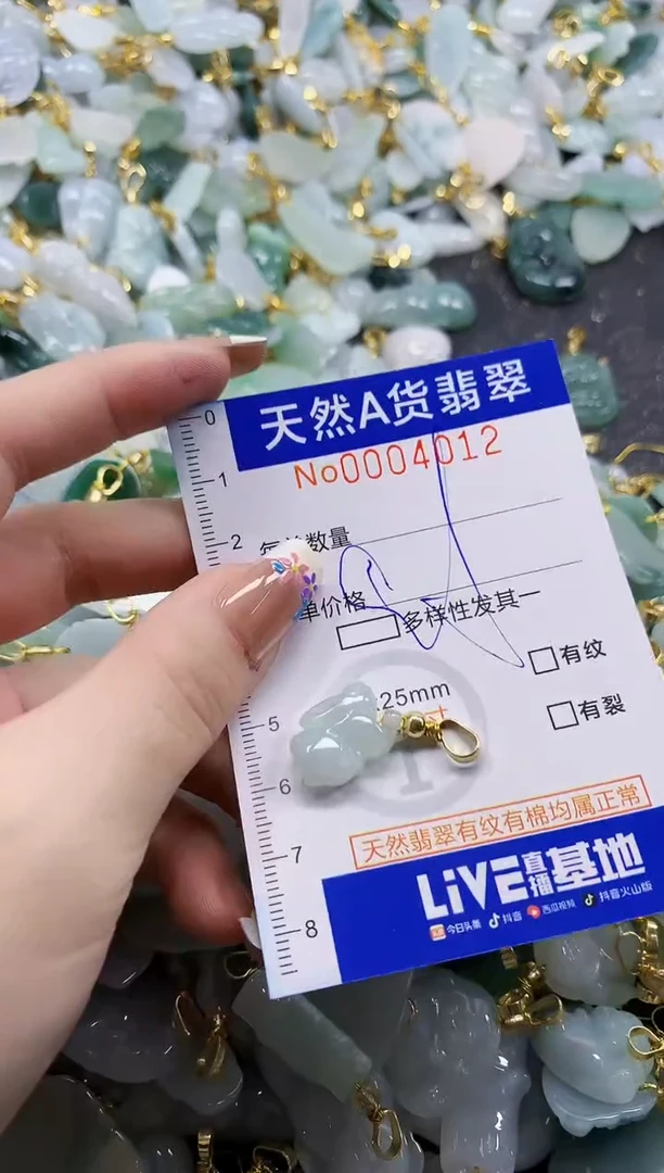 颈饰未镶嵌翡翠天然A货翡翠