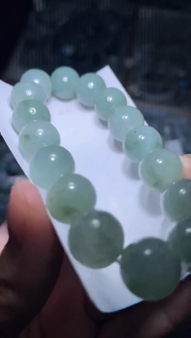 未镶嵌定制翡翠天然缅甸翡翠手串6