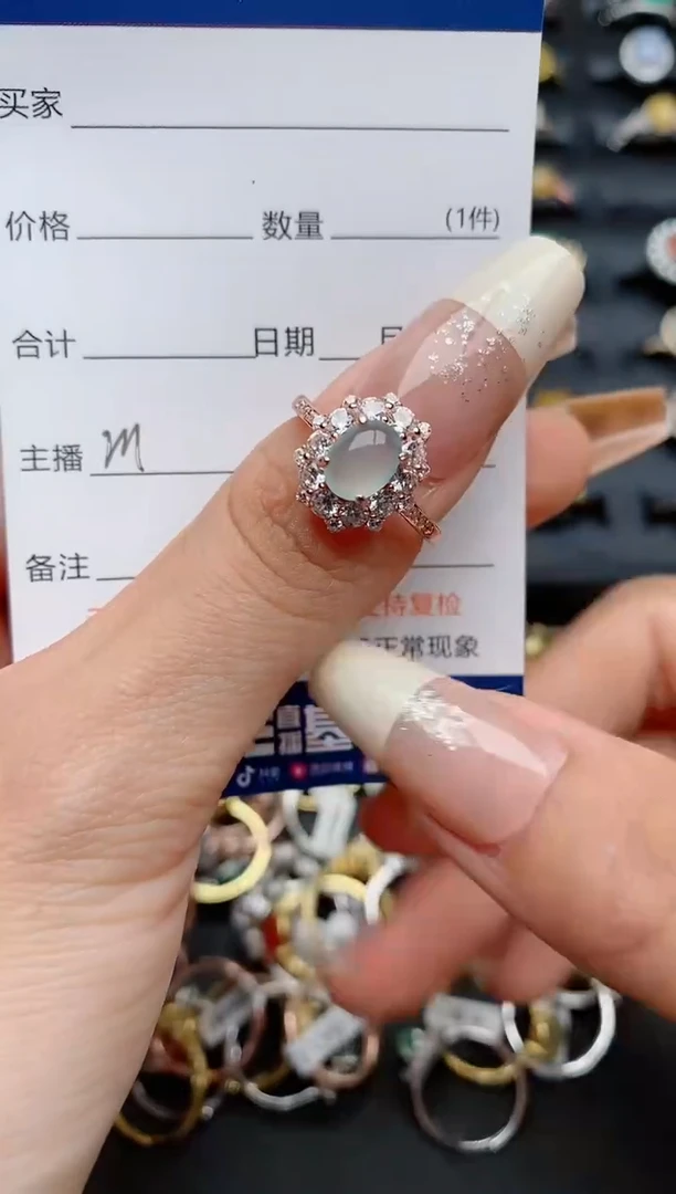 【闪购商品】翡翠戒指银S925镶嵌.............