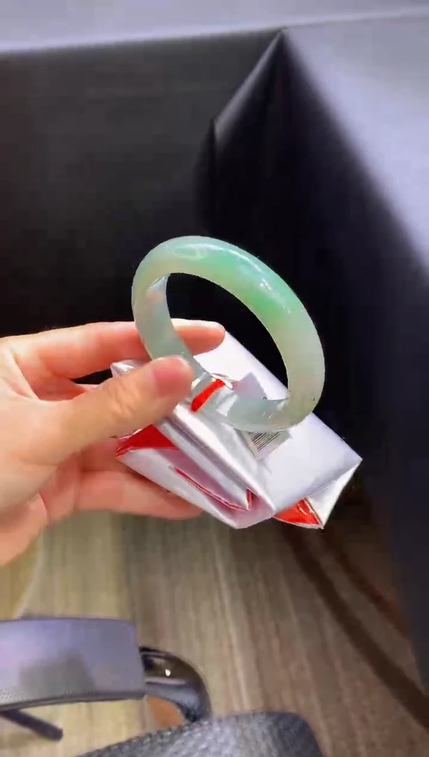 未镶嵌手镯翡翠H13-54.5圈口- 正圈