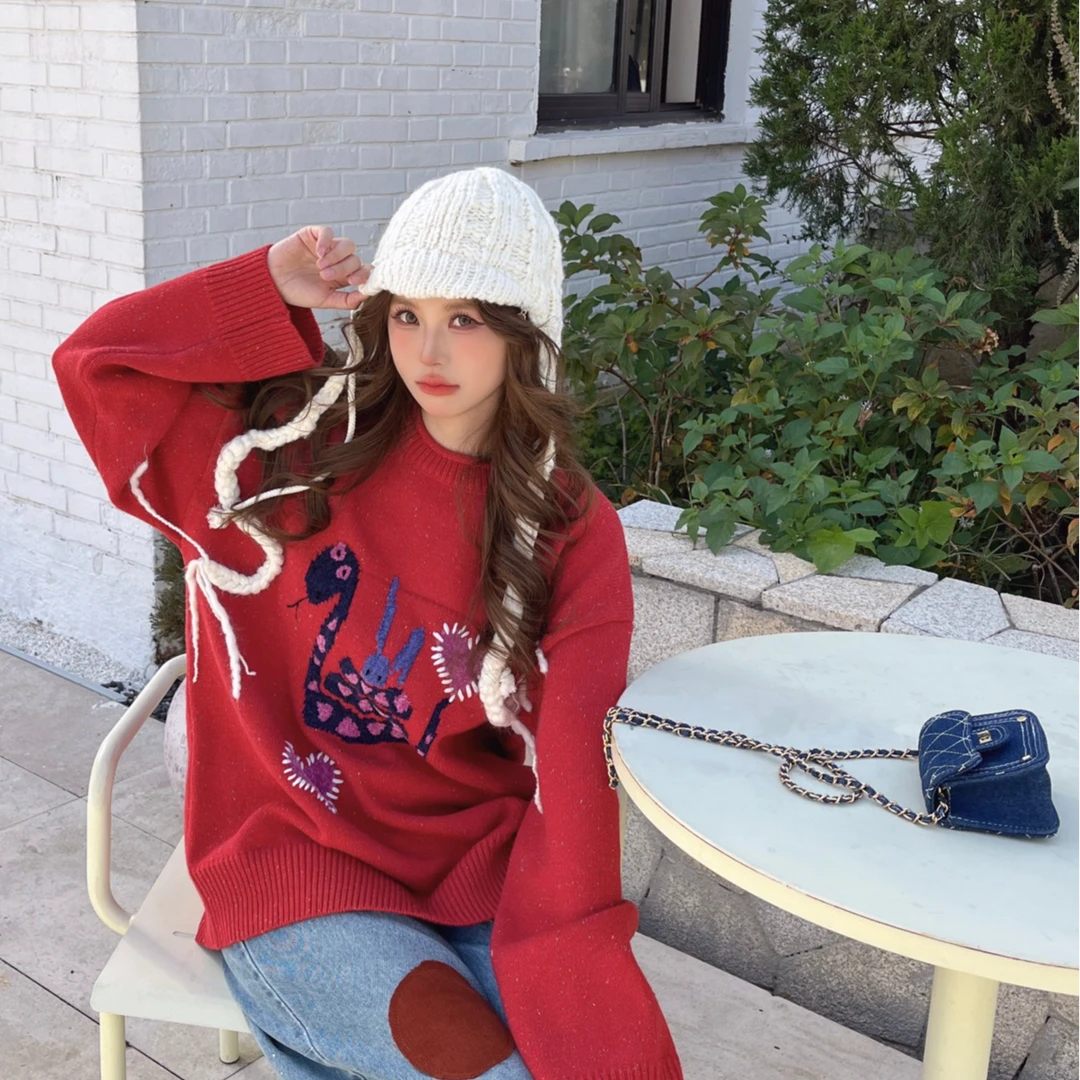 【妹妹专属】YANGHAIYANG 蛇来运转-热恋针织毛衣