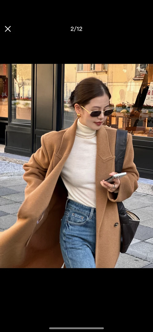 【铭源格】【28-48】羊毛气质时尚大衣断码捡漏