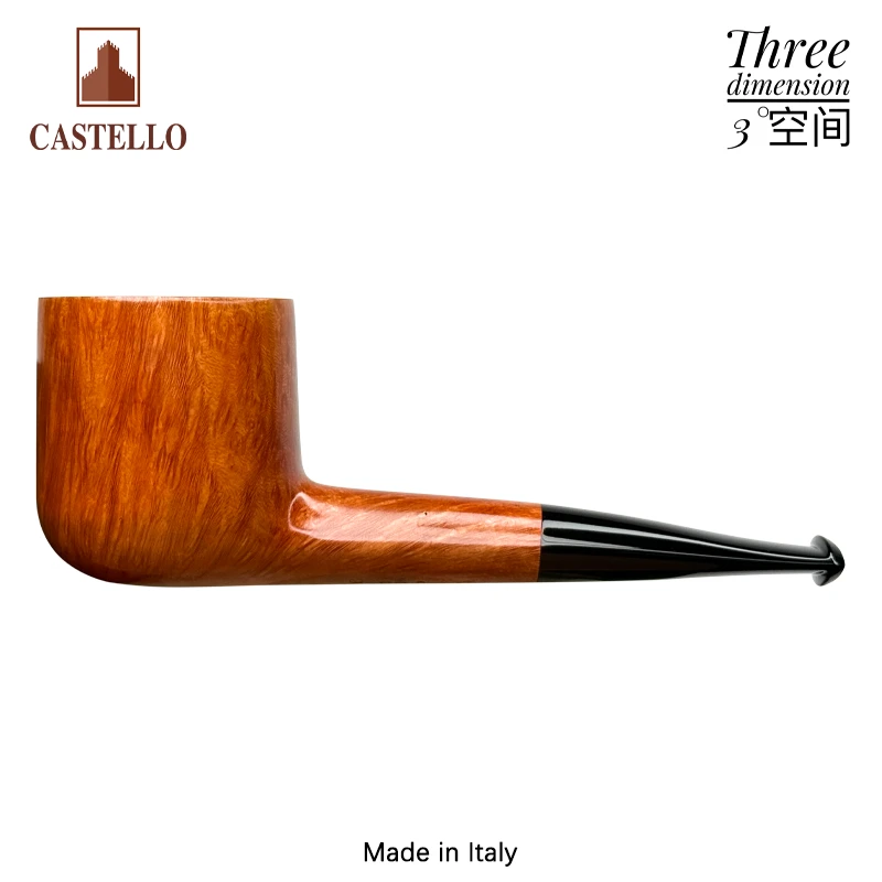 Castello意大利卡斯特罗Collection Fiammata K系列石楠木烟斗