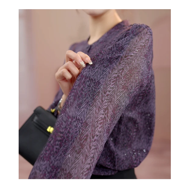 Y1111[高品质]气质优雅时尚碎花衬衫02