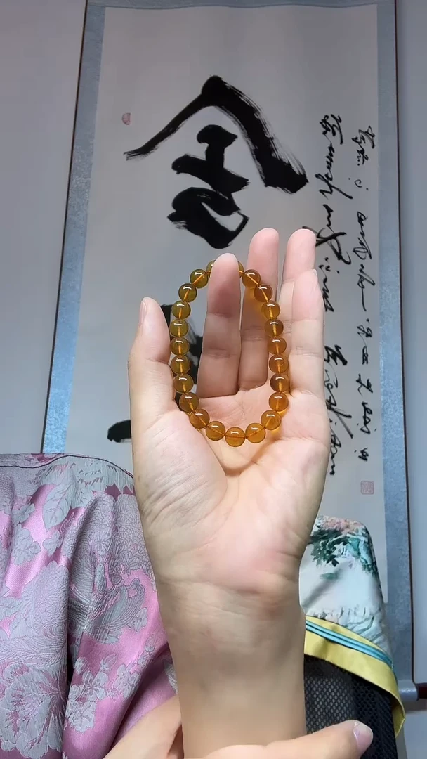 未镶嵌琥珀手串约卡8
