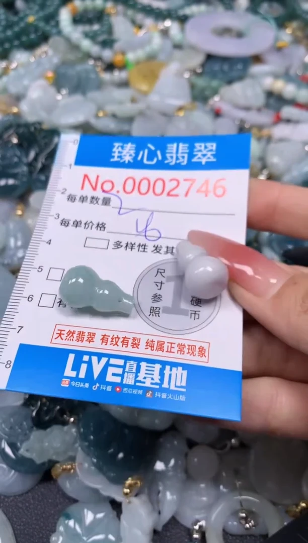 【闪购商品】翡翠颈饰未镶嵌含绳0002746