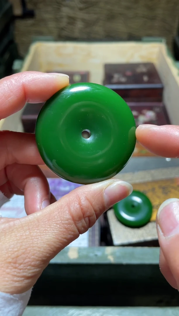 【闪购商品】绿平安扣1件