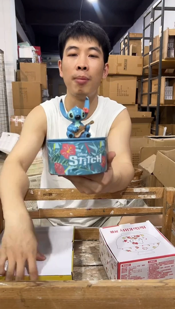 瓷片史迪仔首饰盒