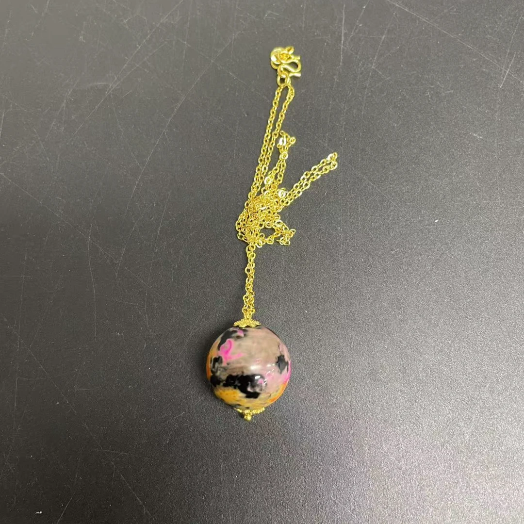 【小杰推荐】多色花魂单珠圆珠吊坠 （多样性发其一）10033