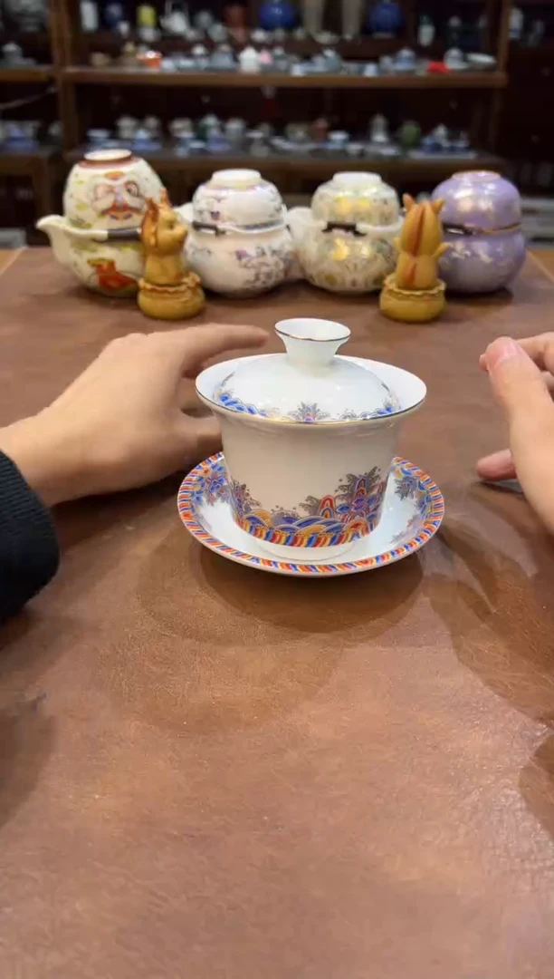 真的很便宜超好看会开片的旅行茶具