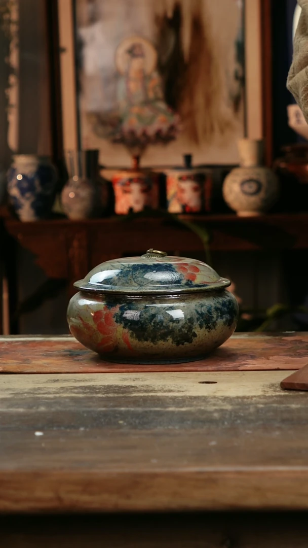 【闪购商品】瓷片景德镇纯手工釉下彩精品花瓶