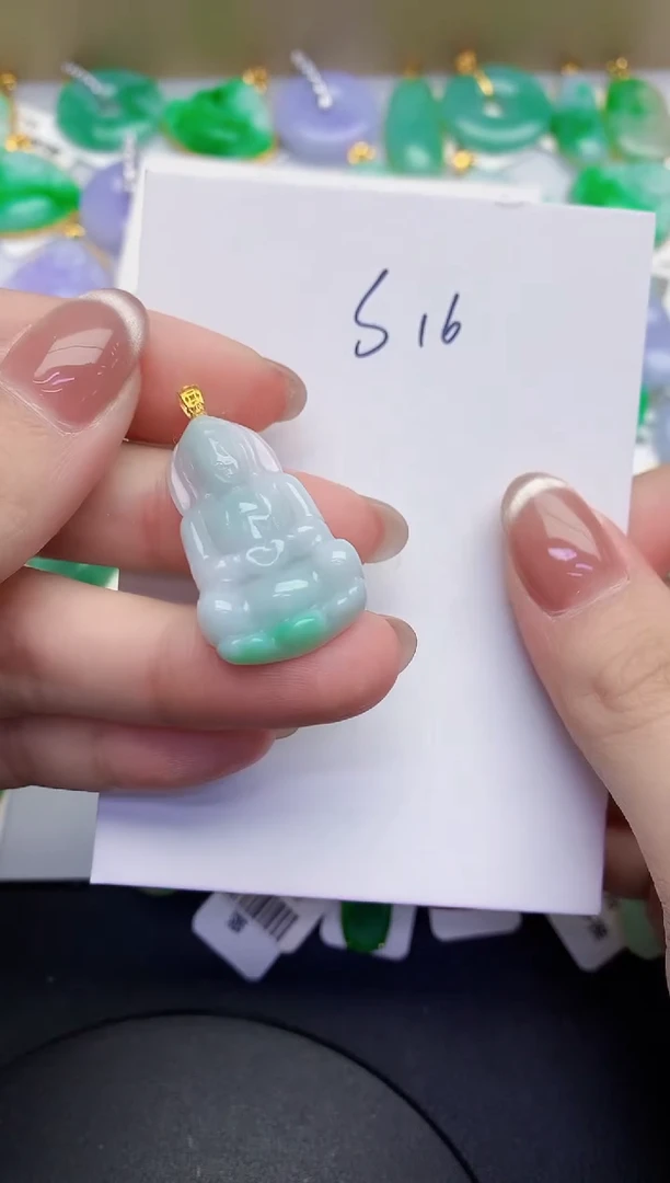 颈饰未镶嵌翡翠缅甸天然翡翠A货