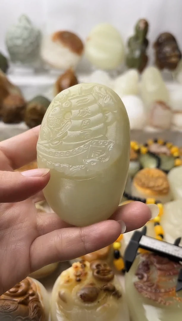 石材古青石棉纹正常不退换财神