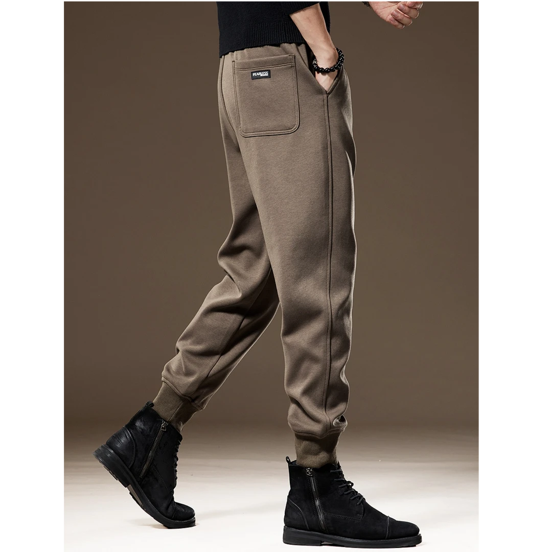 维麦帕通WENMAPAETON针织卫裤男春秋新款松紧腰束脚宽松男士休闲