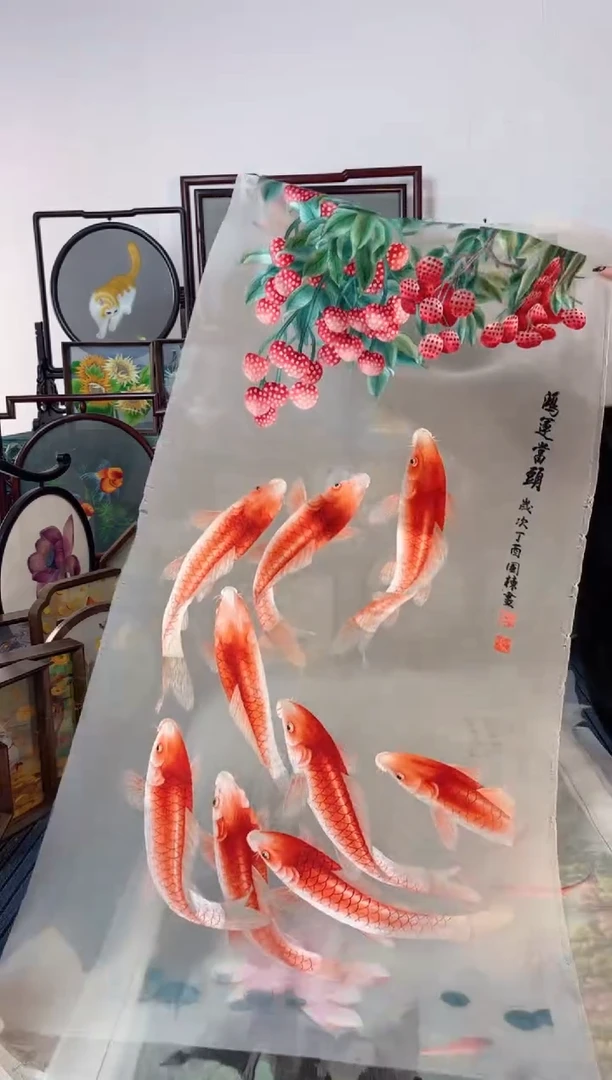 刺绣刺绣双面绣摆件
