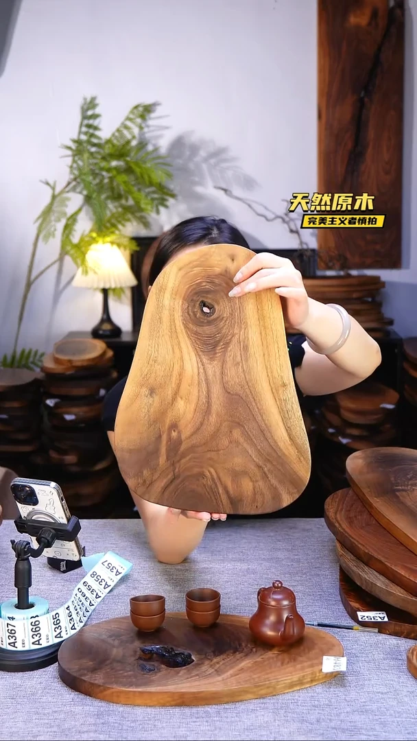 木北美黑胡桃原木.干裂疤结不属于商品质量问题完美主义者慎拍