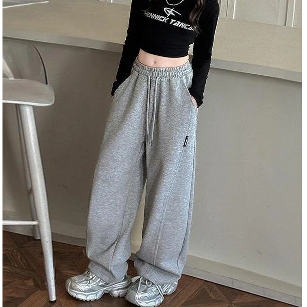 女童裤子春秋款2025新款儿童直筒运动裤秋装女孩卫裤女大童休闲裤