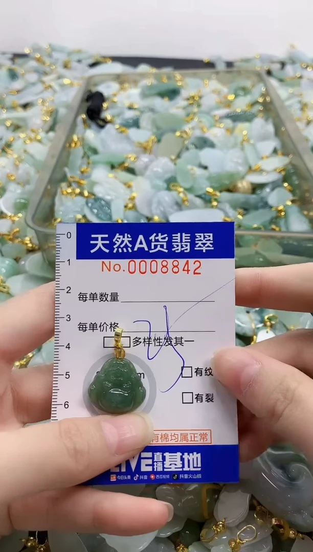 颈饰未镶嵌翡翠天然A货翡翠