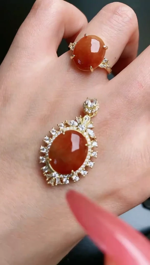 翡翠戒指银S925镶嵌.....