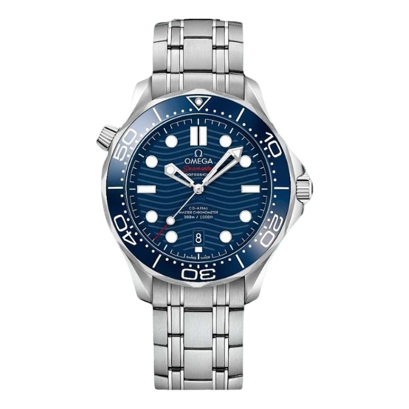 99新 Omega/欧米茄 24年全套蓝钢海马300/210.30.42.20.03.001男