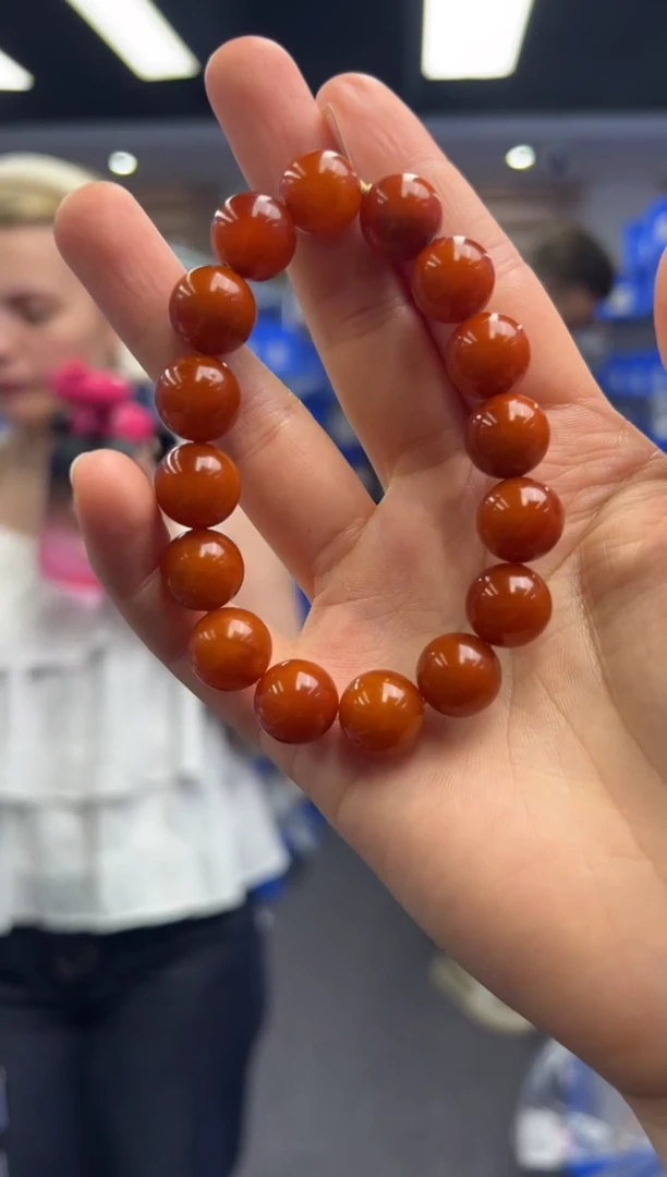 未镶嵌琥珀手链305秒拍号假一罚十