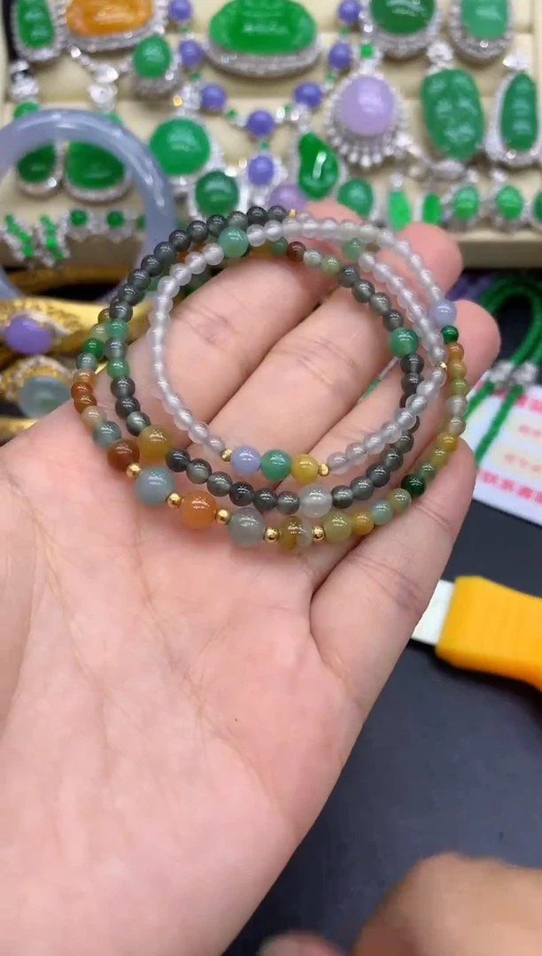 颈饰18K金镶嵌翡翠361-中国好珍宝