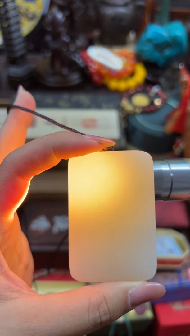 和田玉未镶嵌吊坠(赠链)——枷棋精品推荐——无事牌