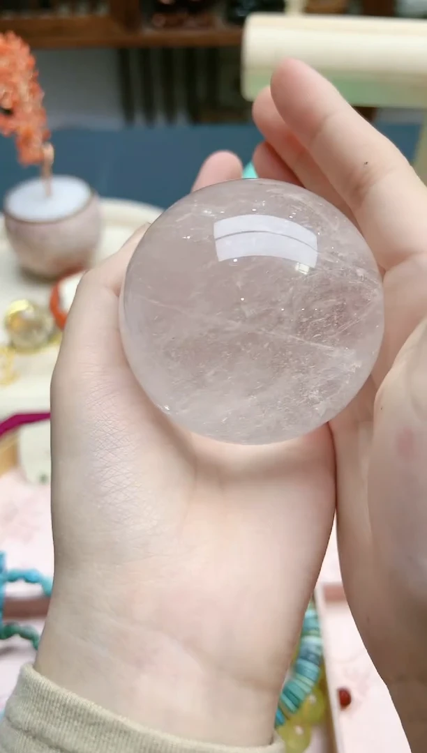 【闪购商品】水晶摆件未镶嵌水晶球摆件*1 ZD配底座