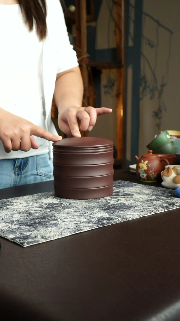 茶杯紫砂55号宜兴紫砂原矿作品