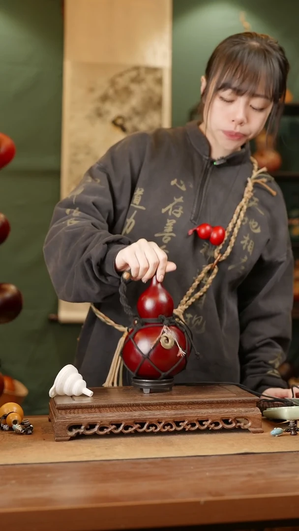 36号精品天然大漆酒葫芦一物一拍~