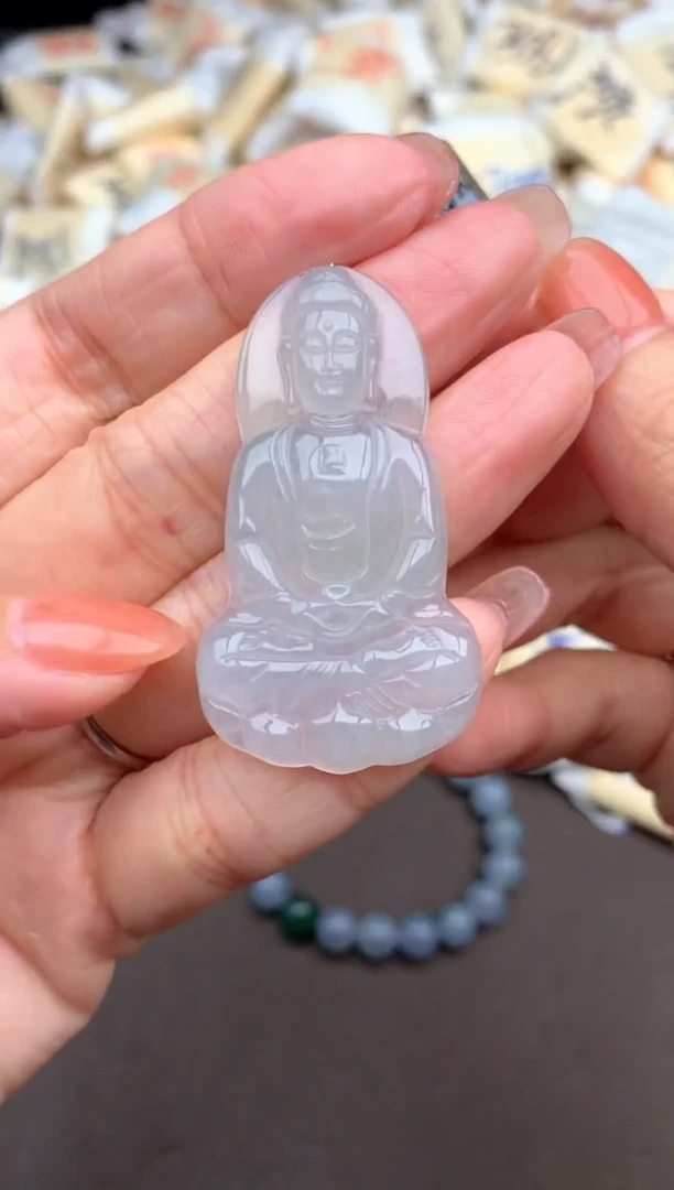 未镶嵌挂件翡翠大日如来