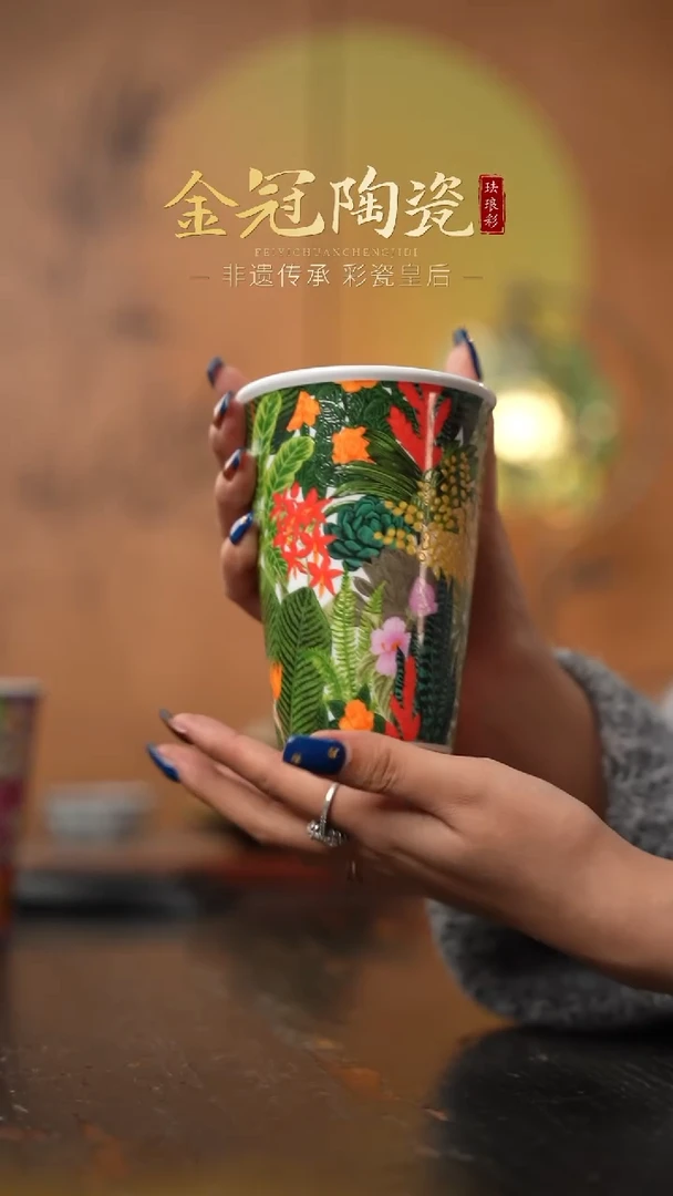 陶瓷丛林绮梦【可乐杯】 绿