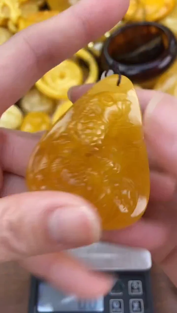 裸石琥珀未镶嵌天然琥珀蜜蜡