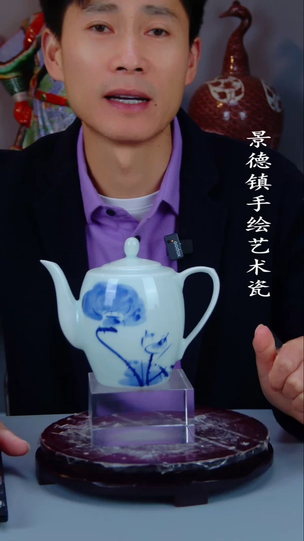 摆件陶景德镇手工手绘陶瓷摆件12