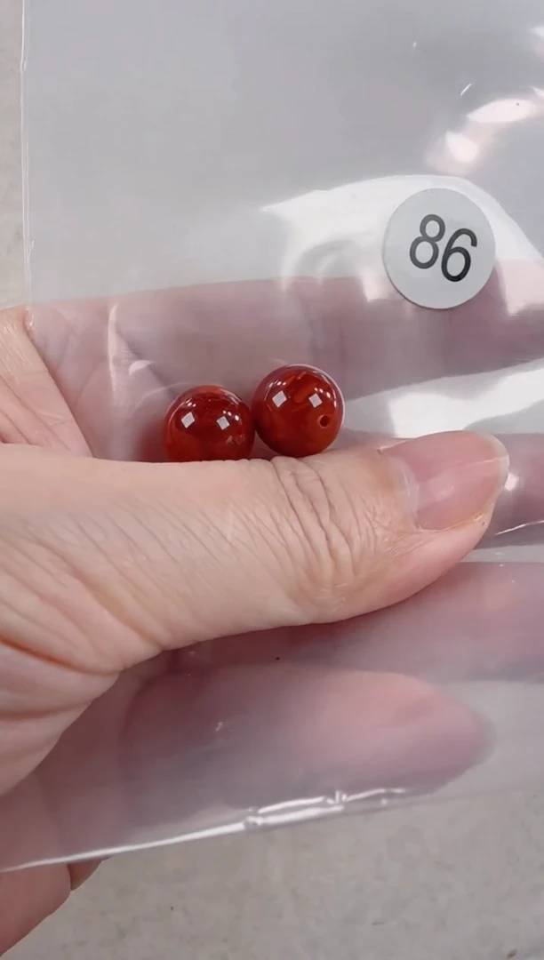 未镶嵌南红玛瑙珠宝半成品秋**语原矿无优化无胶裂牛血单珠