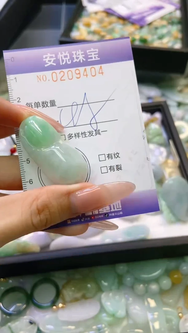 翡翠未镶嵌颈饰闪购0209404