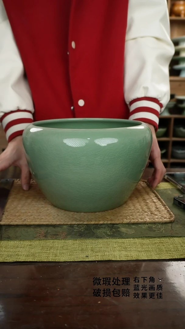 陶瓷苹果花盆A-24