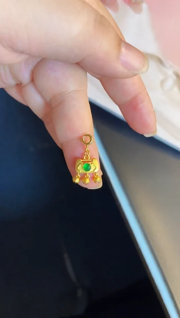 吊坠(不含链)银S925镶嵌翡翠1